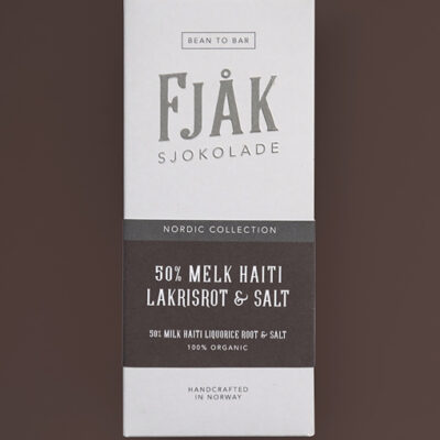 Fjåk BIO Milchschokolade mit Lakritz - 50% milk & licorice root