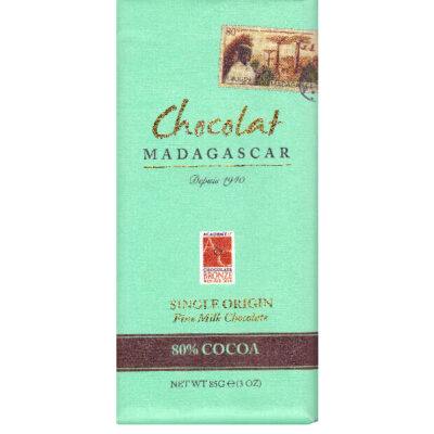 Chocolat Madagascar Single Origin Fine Milk Chocolate 80